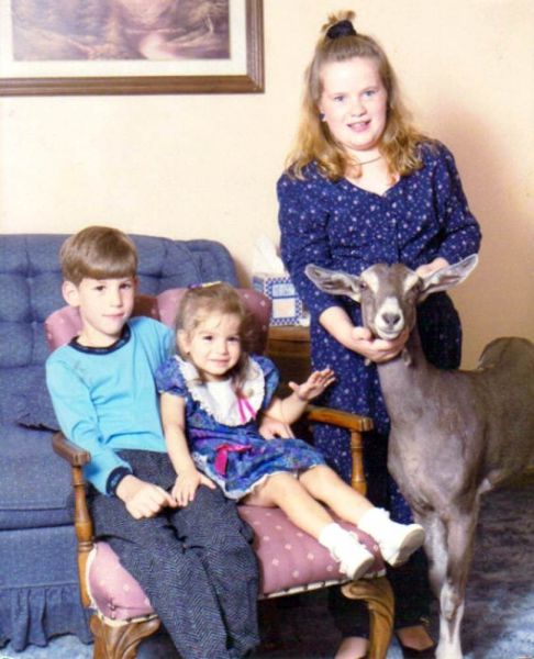 Familienfotos mit dem Haustier