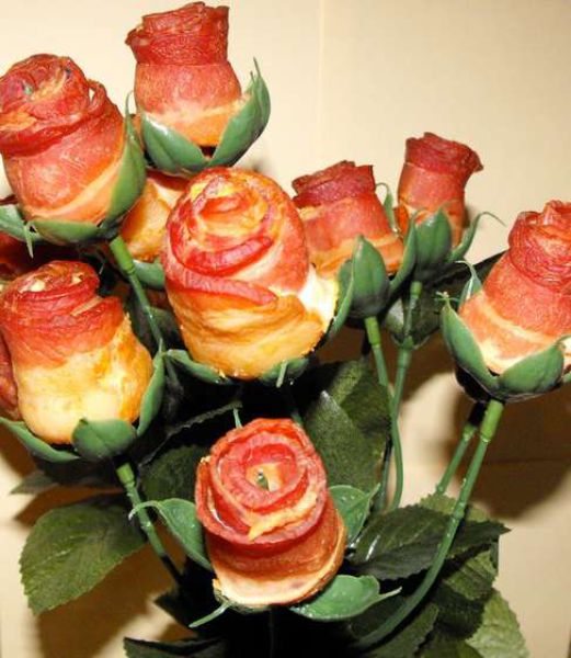 Bacon-Rosen für die Liebste