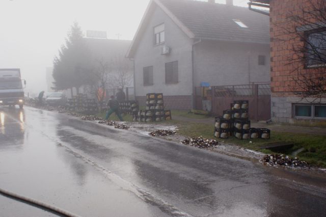 Bierlaster-Crash in Kroatien