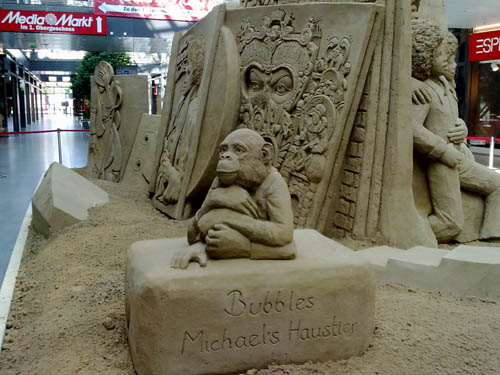 Michael Jackson Denkmal aus Sand