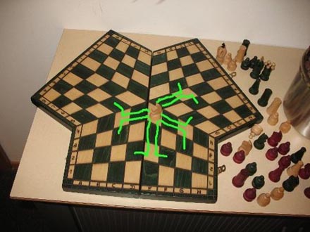 Schachbrett für 3 Spieler