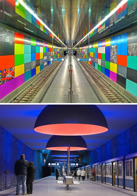 Stylische U-Bahn-Stationen aus aller Welt