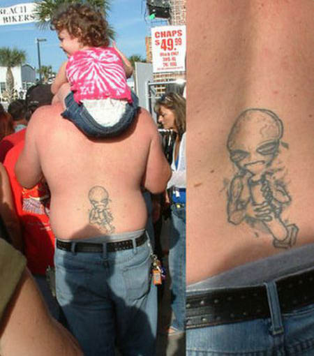Total verrückte und grauenhafte Tattoos