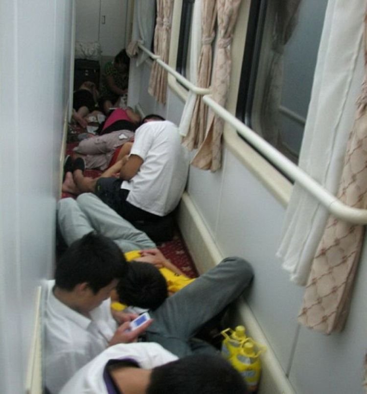 Eine Zugfahrt in China
