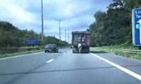 Mit dem Fahrrad auf der Autobahn 2