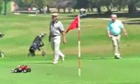 Lege dich niemals mit einem Golfer an