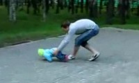 Super Reaktion von Papa