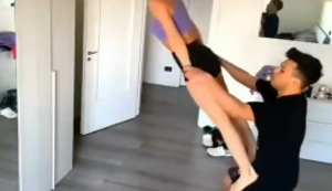 In der Wohnung rumturnen