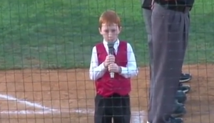 Hymne singen mit Schluckauf