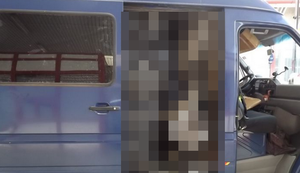 Ein BMW im Kleintransporter