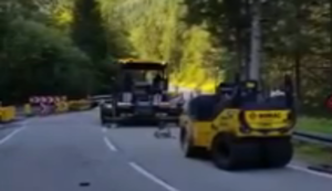 Sprengung auf der Baustelle