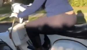 Erstemal auf dem Roller