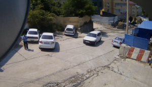 Schlecht gewählter Parkplatz