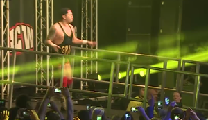 Wrestler Grado zieht in den Ring