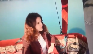 Kurzer Zwischenstopp mit dem Heißluftballon