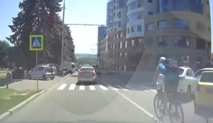 Radfahrer im Strassenverkehr