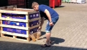 Flasche unter Druck