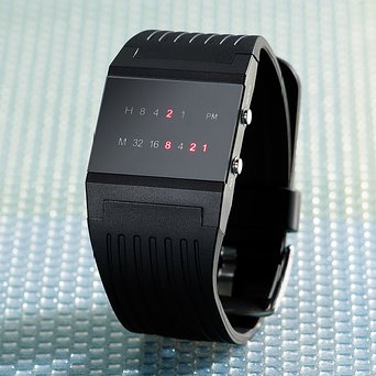 Binär-Armbanduhr Future Line