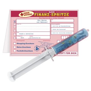 Finanzspritze mit Rezept Finanzspritze mit Rezept