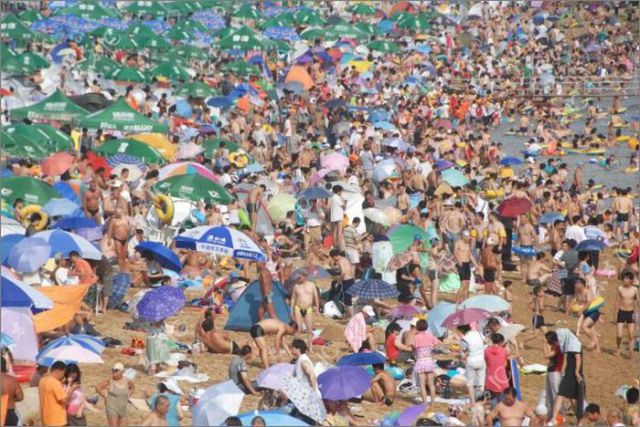 Ein schöner Tag am Strand