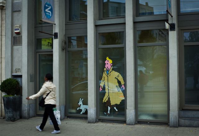 Kunst mit Post-It-Zetteln