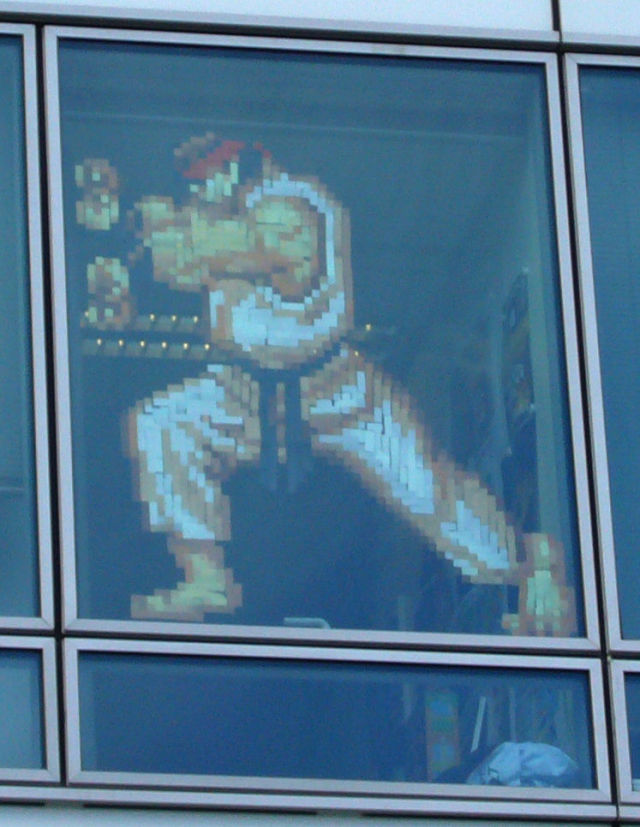 Kunst mit Post-It-Zetteln