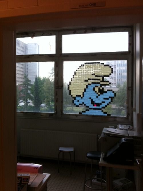 Kunst mit Post-It-Zetteln