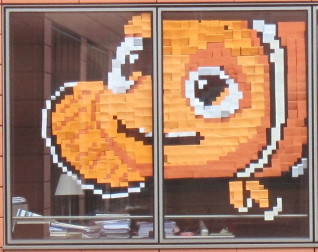Kunst mit Post-It-Zetteln