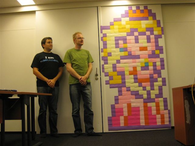 Kunst mit Post-It-Zetteln