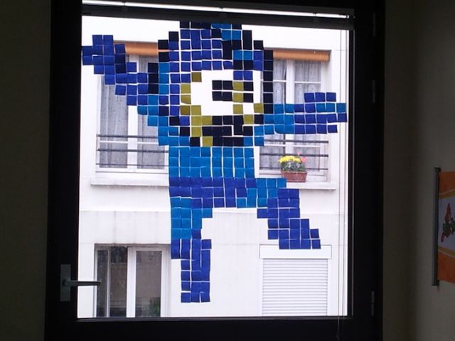 Kunst mit Post-It-Zetteln