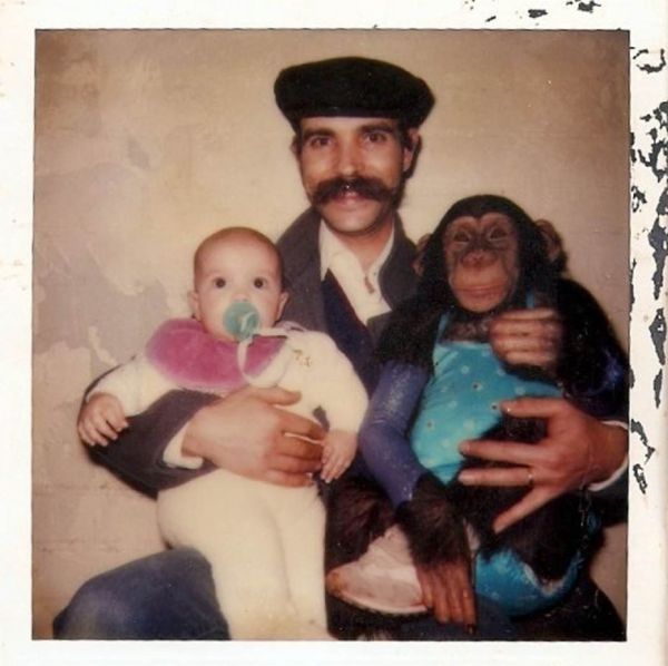 Familienfotos mit dem Haustier