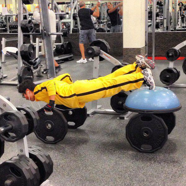 Sportsfreunde im Fitnesscenter
