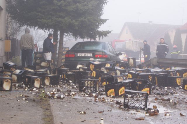 Bierlaster-Crash in Kroatien