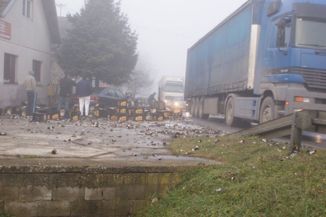Bierlaster-Crash in Kroatien