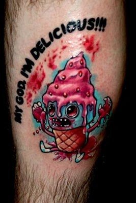 Verrückte Eis-Tattoos