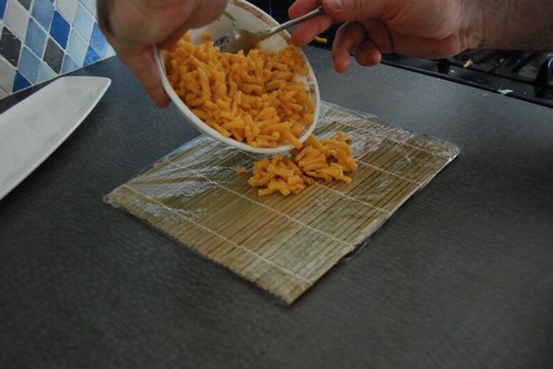 Macaroni-Käse-Sushi