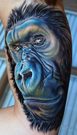 Verrückte Affen-Tattoos