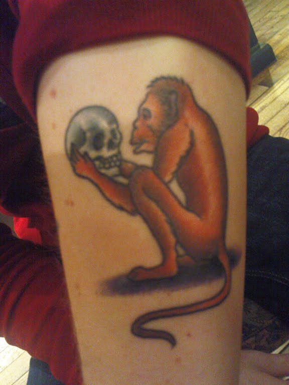 Verrückte Affen-Tattoos