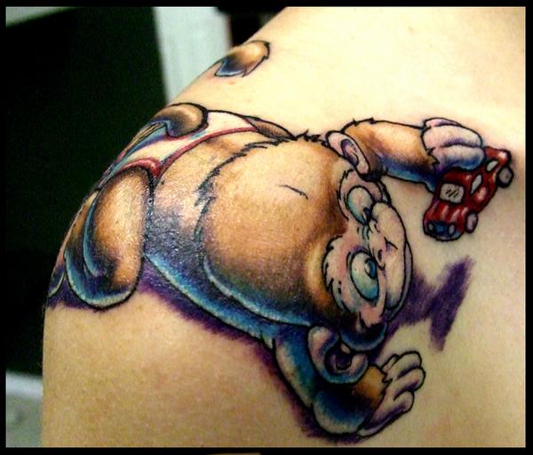 Verrückte Affen-Tattoos