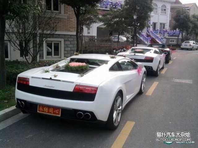 Chinesische Hochzeitskonvois