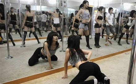 Chinesische Poledance Schule
