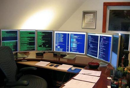 Cooler Arbeitsplatz