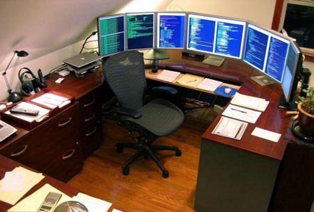 Cooler Arbeitsplatz