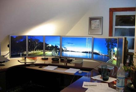 Cooler Arbeitsplatz