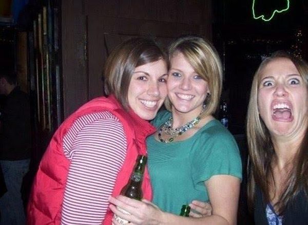 Verrückte Girls im Bild