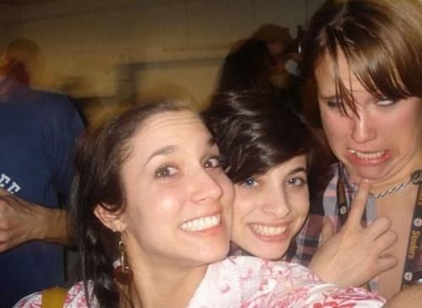 Verrückte Girls im Bild