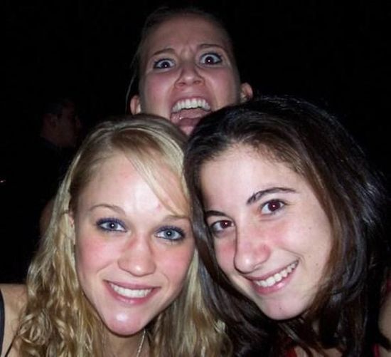 Verrückte Girls im Bild