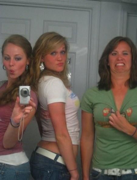 Verrückte Girls im Bild