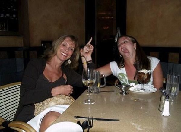 Verrückte Girls im Bild