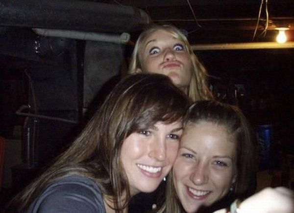 Verrückte Girls im Bild